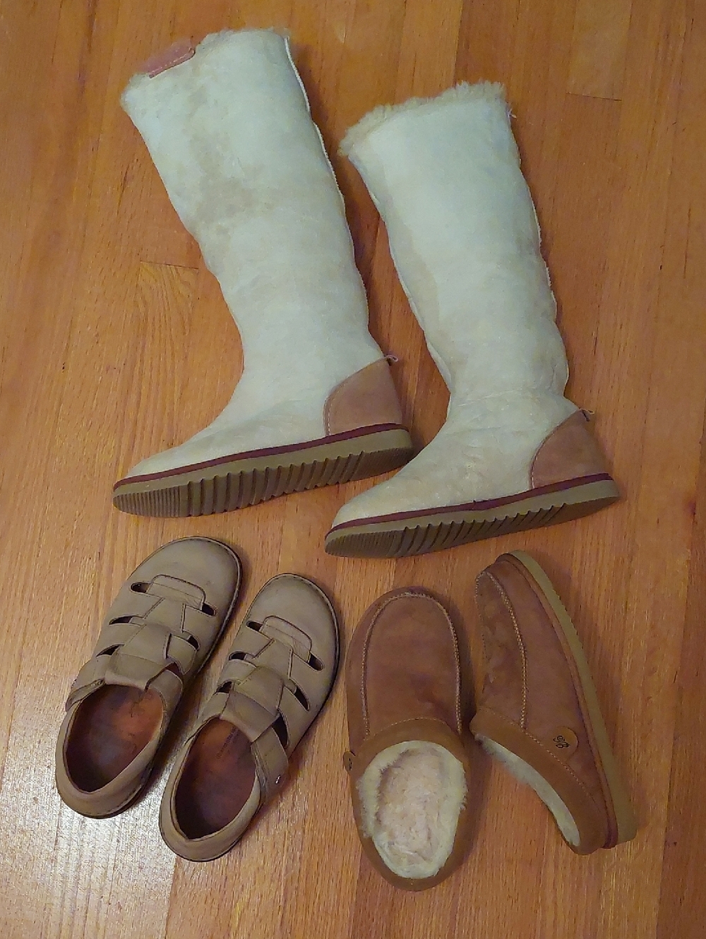 Bundle Finn Comfort Fisherman Eddie Bauer Wool Clogs Skinny's Nubuck Shearling 9